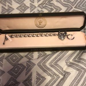 Juicy couture silver charm bracelet